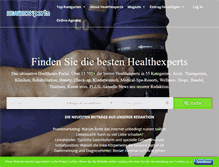 Tablet Screenshot of healthexperts.net